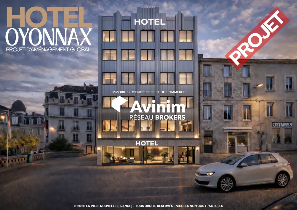 MURS & FONDS – 800 M² – CENTRE D’OYONNAX (01)